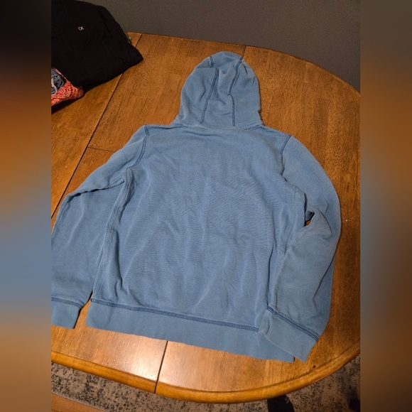 Nike Kids Girls Just Do It Embroidered Pullover Hoodie Sweatshirt Blue XL - Picture 2 of 5